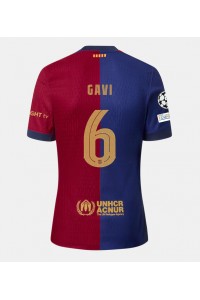 Barcelona Paez Gavi #6 Fotballdrakt Hjemme Klær 2024-25 Korte ermer